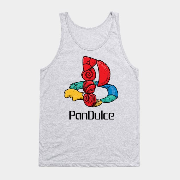 Chicano - Pan Dulce Retro Gaming Tank Top by aaronsartroom